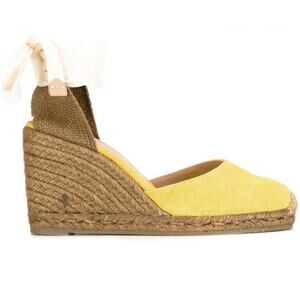 Castaner Carina Amarillo Espadrille Wedges Sz 37 6.5-7 retired color!
